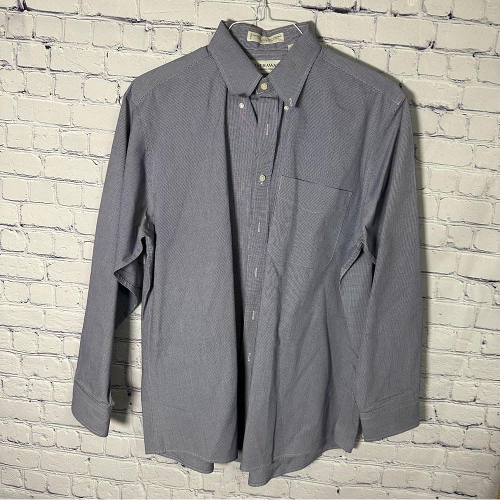 Men's Casual Button-Down Shirt in Blue